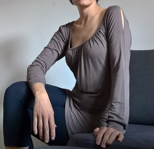 Tunika mit tiefem ausschnitt - tunika,