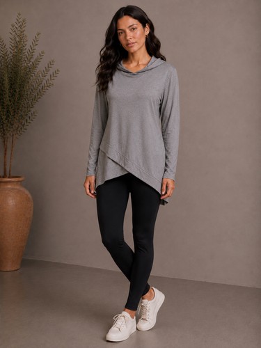 Longshirt mit kapuze - longshirt,