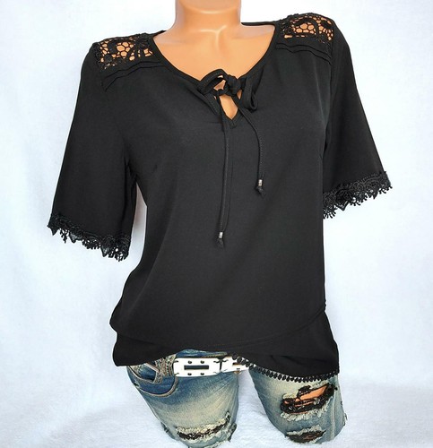 Bluse shirt schwarz - bluse,