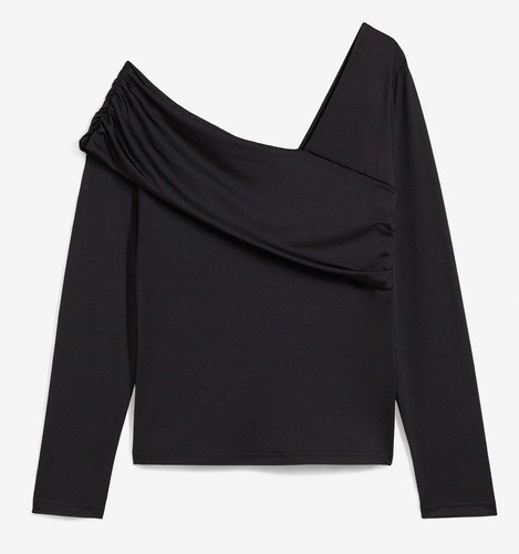 Langarmshirt mit raffung - langarmshirt,