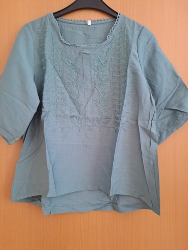Damen bluse kurzarm tunika - kurzarm,