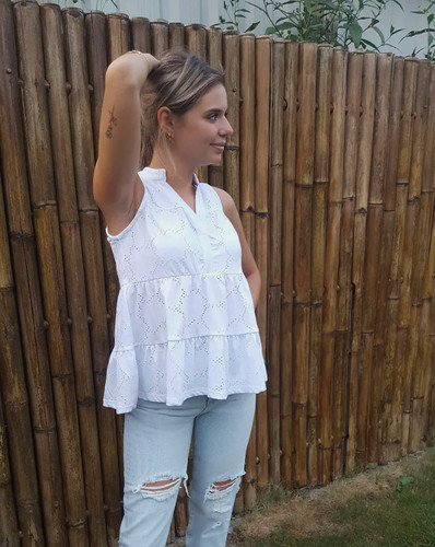 Damen bluse weiß tunika - bluse,