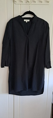 Schwarze baumwoll tunika - baumwoll,