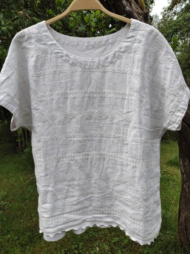 Leinentunika naturweiß beige - leinentunika,, naturweiß/beige