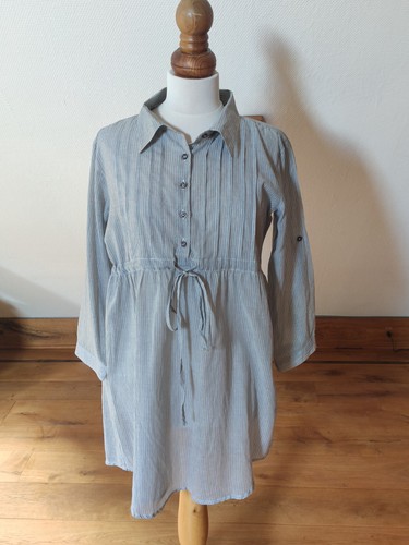 Bluse tunika weiß grau - weiß,