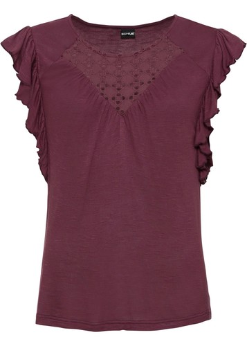 Shirt mit hochwertiger spitze - mit,