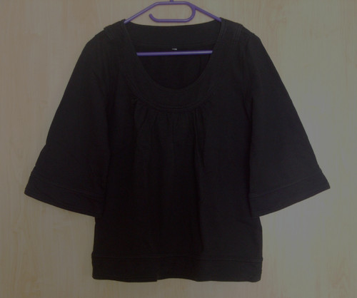 Schwarzes shirt blusenshirt - schwarzes,