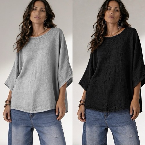 Damen leinenshirt bluse - damen,