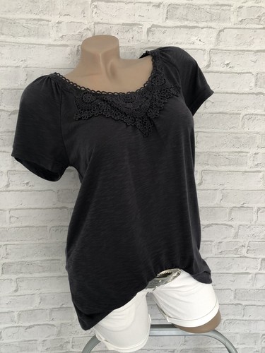 Damen shirt tunika mit spitze - damen,