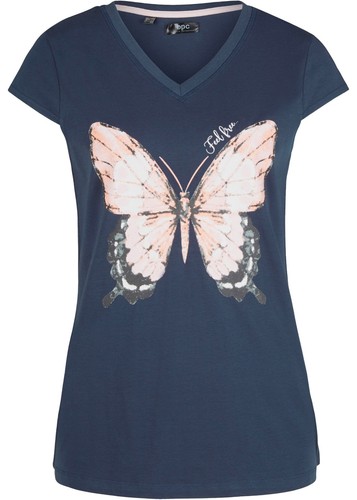 Baumwoll shirt mit - print, gr