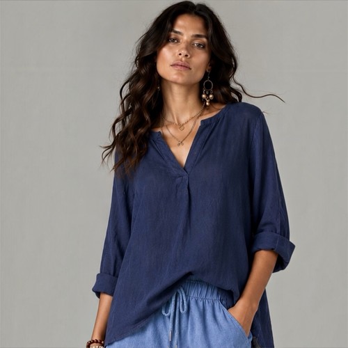 Damen bluse tunika shirt - bluse,