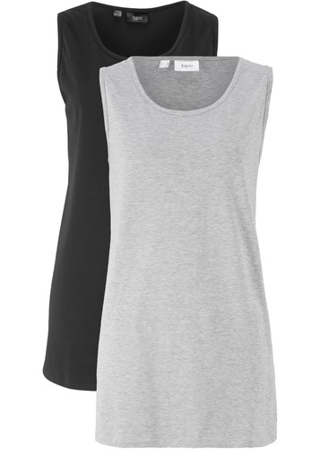 Basic long top - 2er-pack, gr