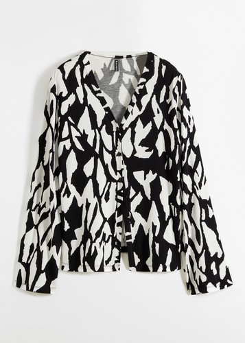 Neu shirtbluse mit druck - shirtbluse,