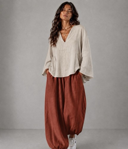 Damen leinenbluse leinentunika - damen,