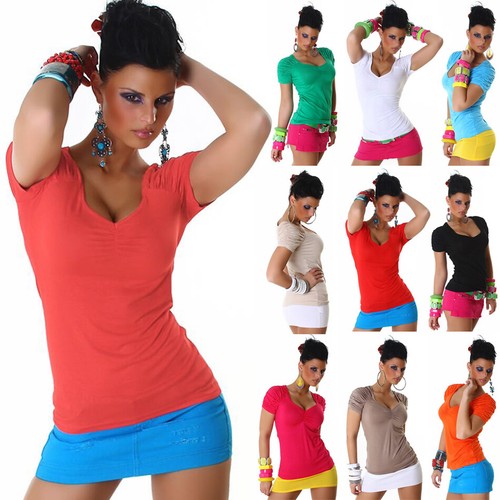 Top shirt basic - basic, damen